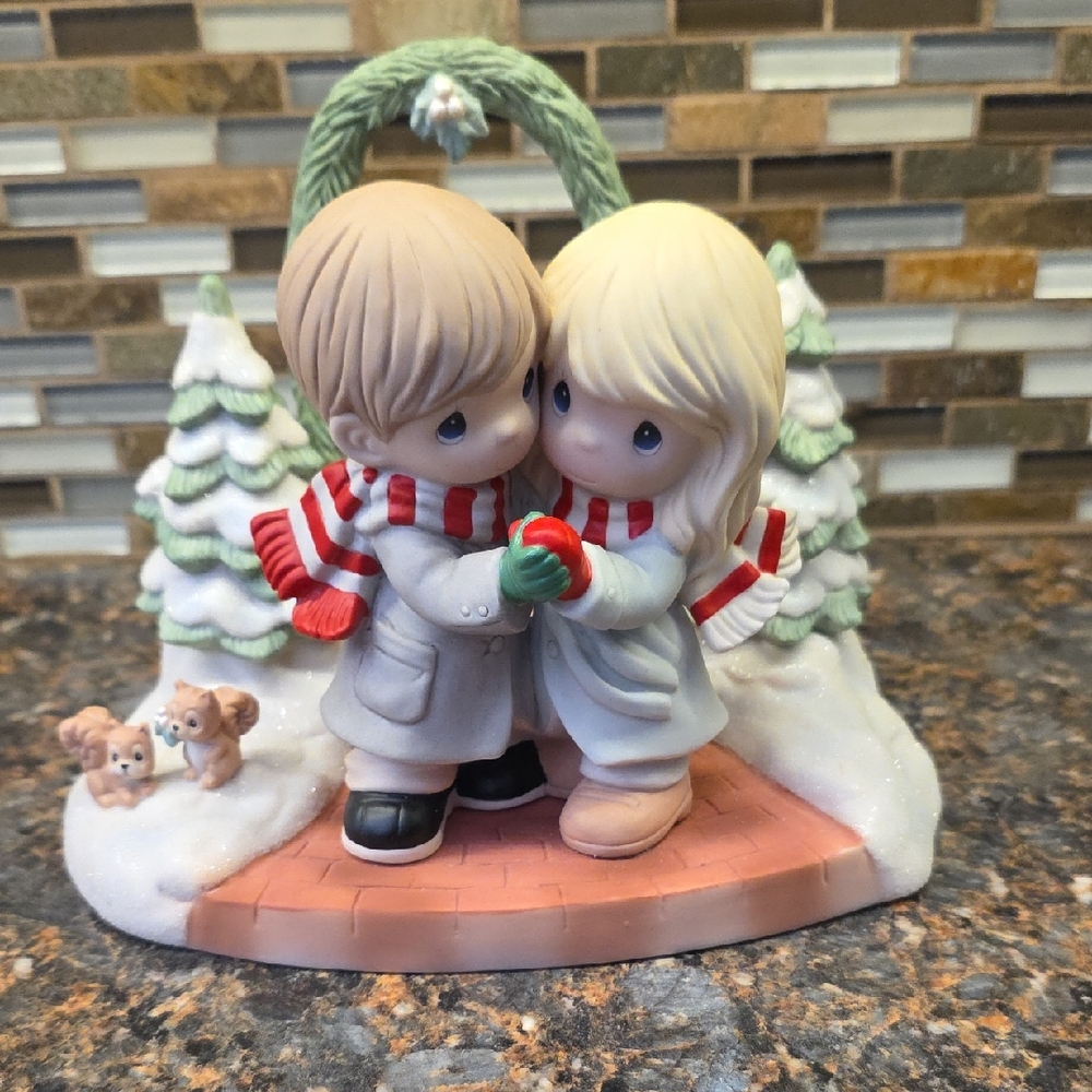 RARE Artist Proof Sample Precious Moments #201024 Meet Me Under The Mistletoe